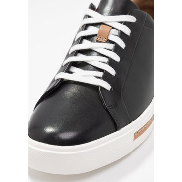 Clarks Unstructured UN Maui Lace Women's Black Leather Comfort Trainers