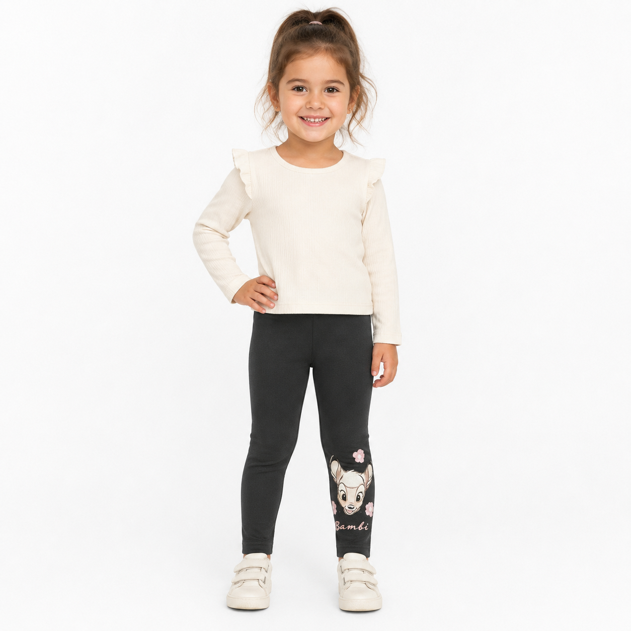 Disney Bambi Girls Leggings Cotton Elastic