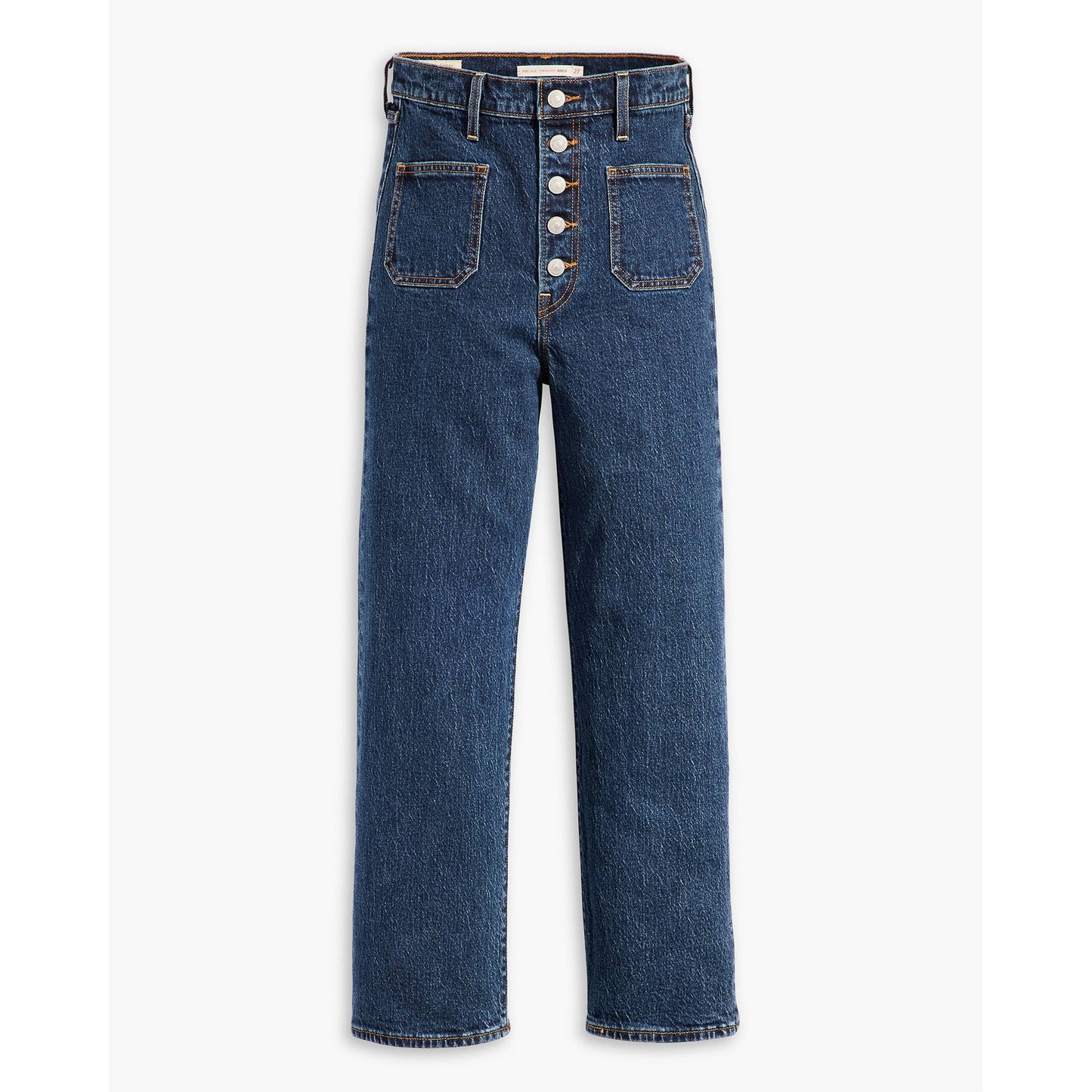 Levi's Ribcage Straight Patch Pocket Blue Denim Jeans