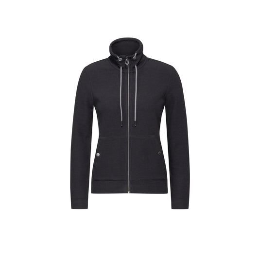 Cecil Women's Lightweight Grey Zip-Up Cardigan Hoodie - Soft Cotton Blend Knitwear - Gomix Brands Outlet