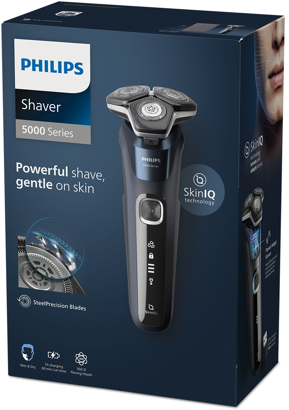 Philips Series 5000 Wet & Dry Electric Shaver with SkinIQ Tech