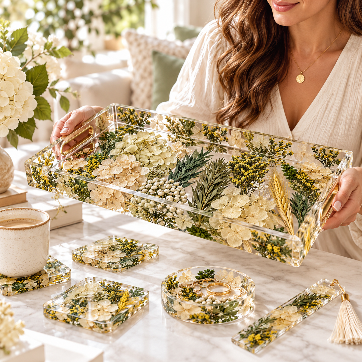 Dried Flowers & Foliage Assortment – DIY Floral Decoration Set