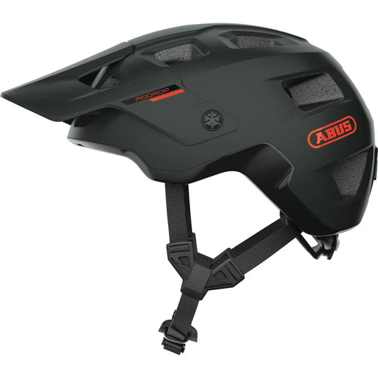 ABUS MoDrop All-Rounder MTB Helmet, Pine Green, Trail Riding Protection - Gomix Brands Outlet
