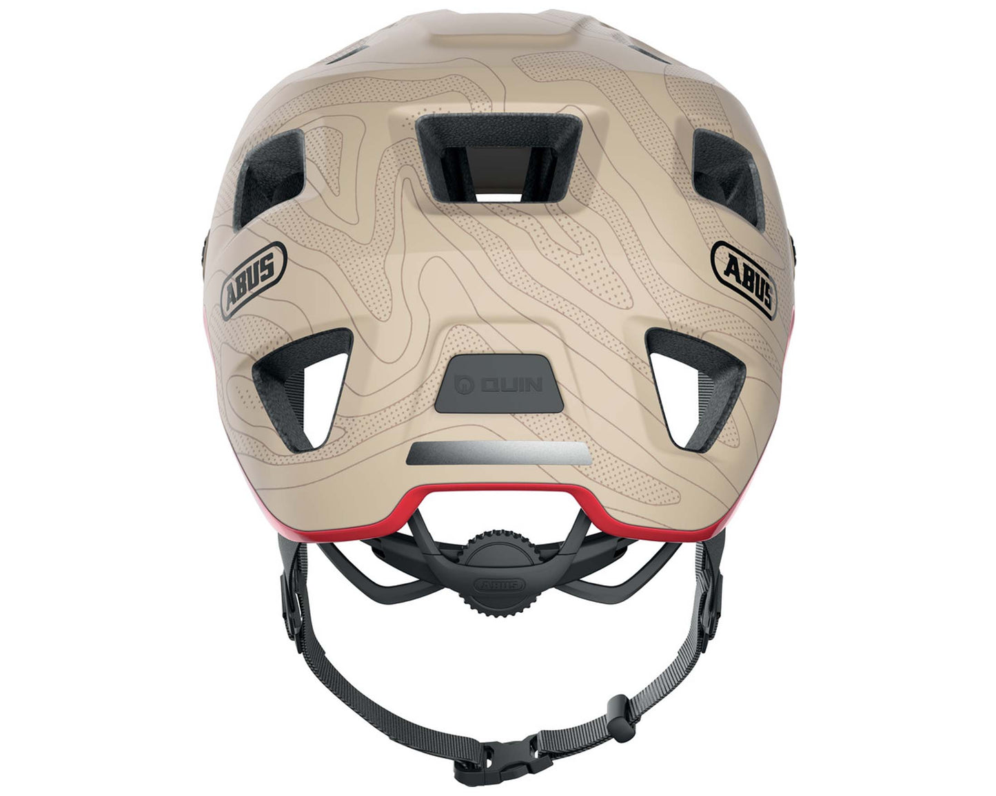 Abus MoDrop MTB Helmet: Dusty Camel, Durable Multi-Shell, Adjustable Fit, Vented, Goggle-Ready