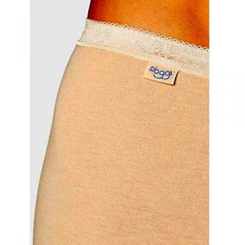 Sloggi Women's Basic+ Long Cotton Briefs: Comfort, Beige, Plus Size 6XL