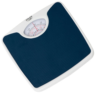 Adler AD 8151 Blue Mechanical Bathroom Scale with 130kg Capacity