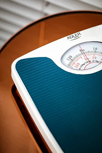 Adler AD 8151 Blue Mechanical Bathroom Scale with 130kg Capacity - Gomix Brands Outlet