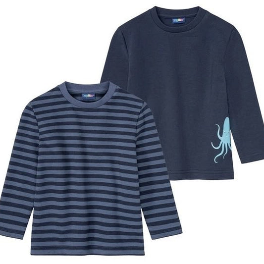 Lupilu Boys' Thermal Long Sleeve Top 2-Pack