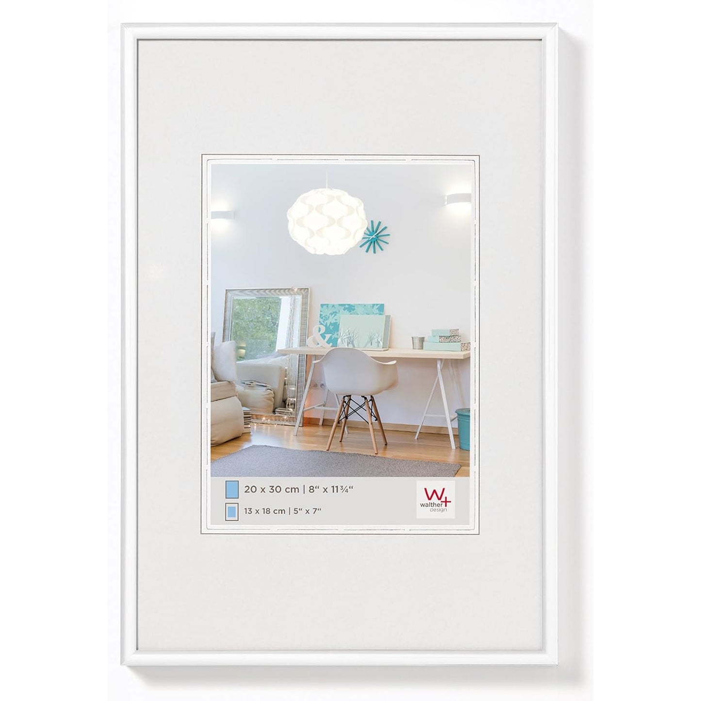 Walther KV015W New Lifestyle White Photo Frame