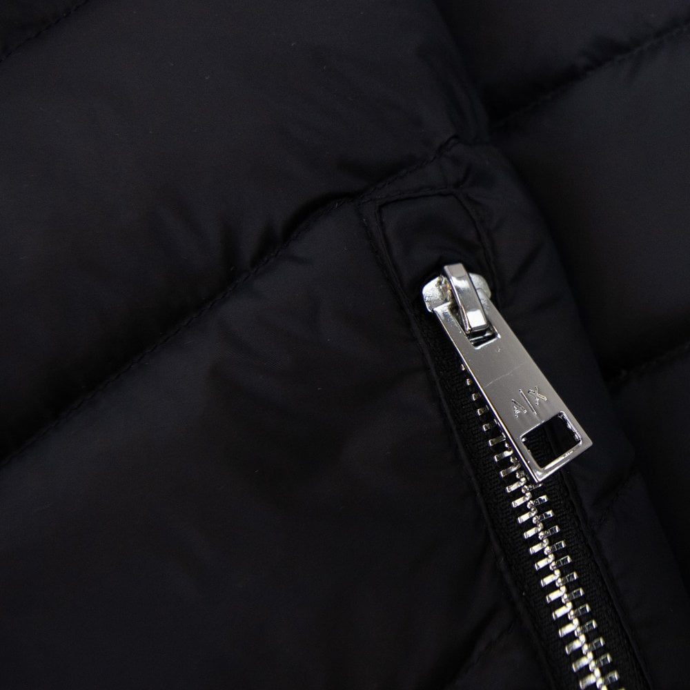 Men's Armani Exchange Black Padded Down Jacket - Warm, Stylish, Hooded