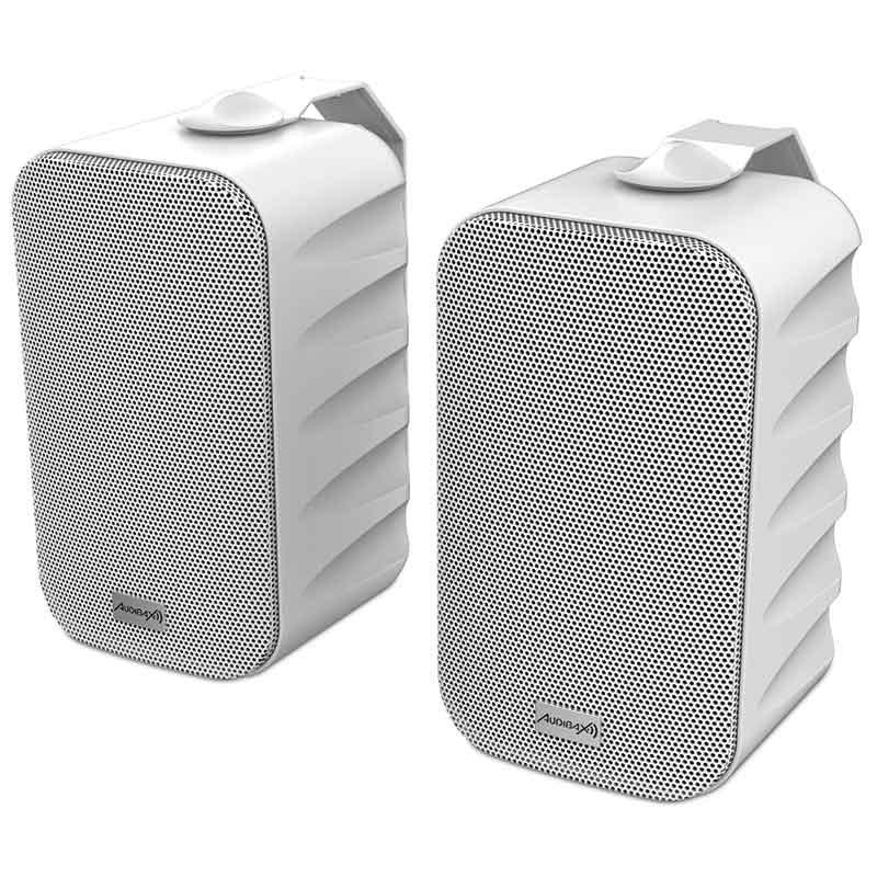 Premium Audibax Delta 52 BT White Bluetooth Active Speaker Pair for Home Audio - Gomix Brands Outlet