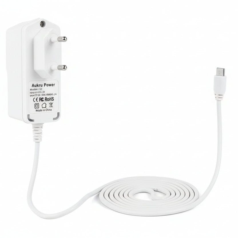 Aukru 5V 2A Micro USB Power Supply for Raspberry Pi