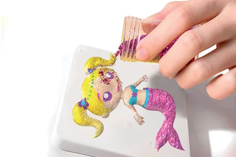 Aqua Gelz Mermaid Creation Kit: DIY 3D Gel Art & Craft Figures for Kids