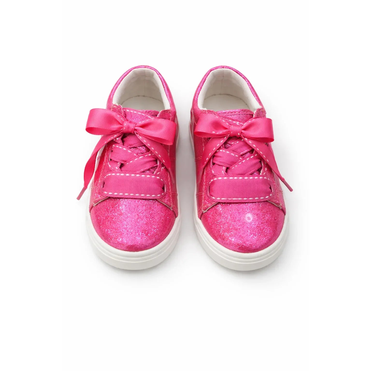 Cat & Jack Girls Fuchsia Glitter Lace-Up Sneakers - Gomix Brands Outlet