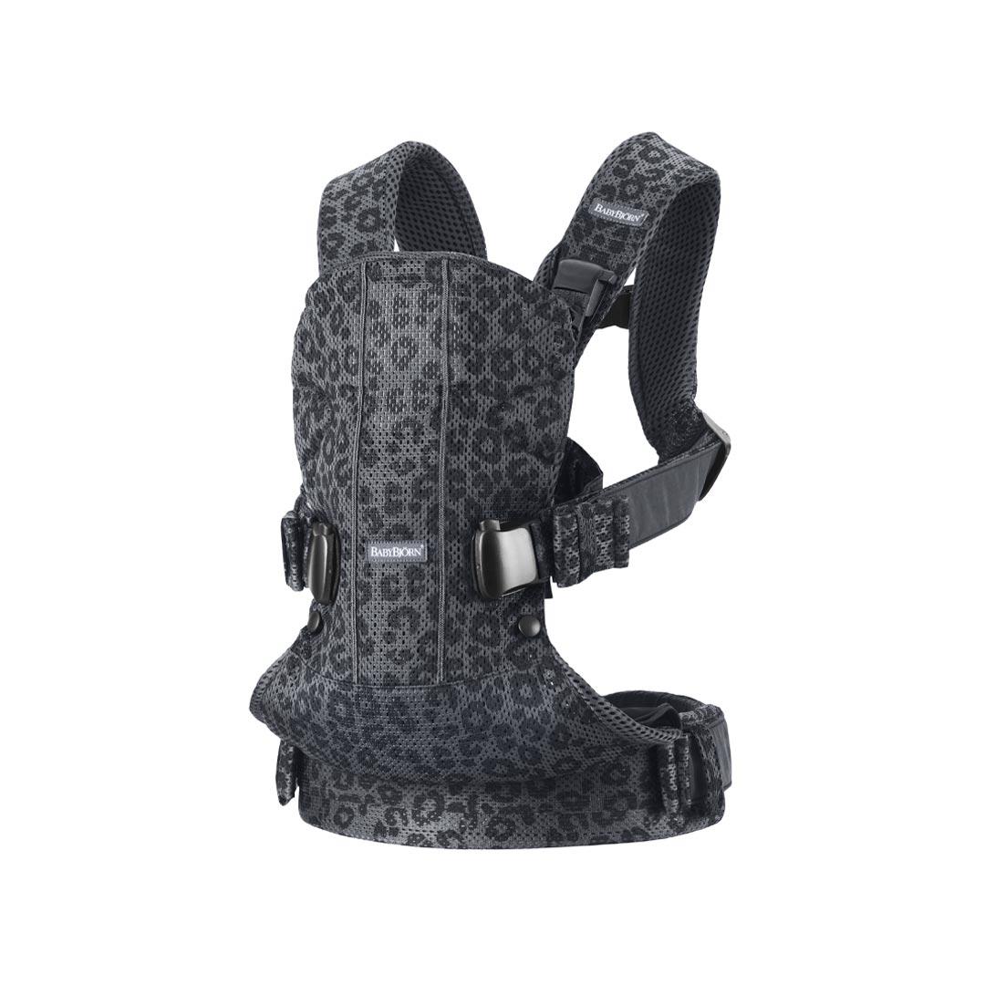 BabyBjorn One Air Anthracite Leopard Baby Carrier – Breathable Mesh