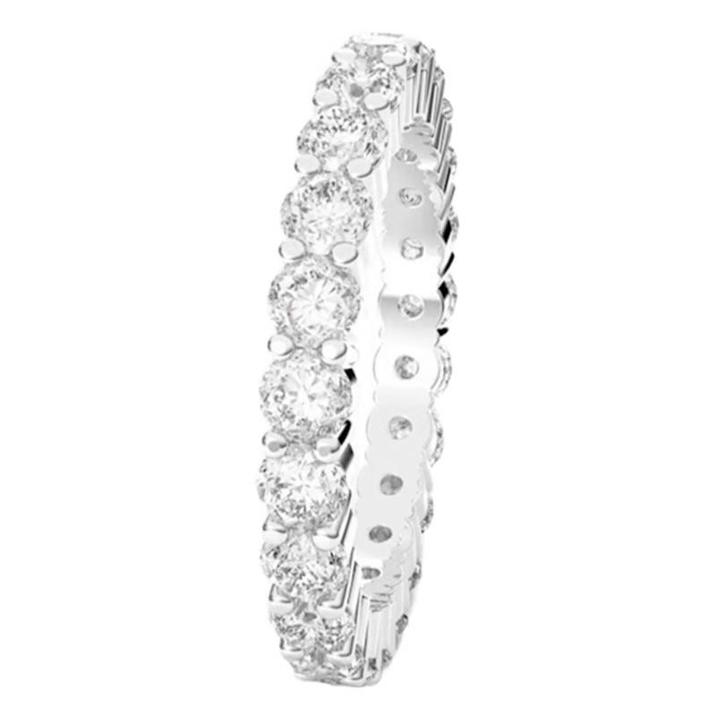 Swarovski Vittore XL Rhodium-Plated White Crystal Ring for Women