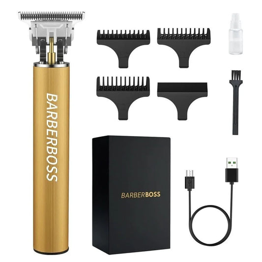 BarberBoss QR-2069 Precision T-Blade Beard & Hair Trimmer USB Charging - Gomix Brands Outlet
