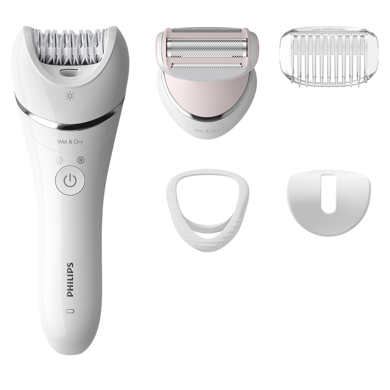 Philips Series 8000 Wet & Dry Epilator, Cordless With 5 Accessories