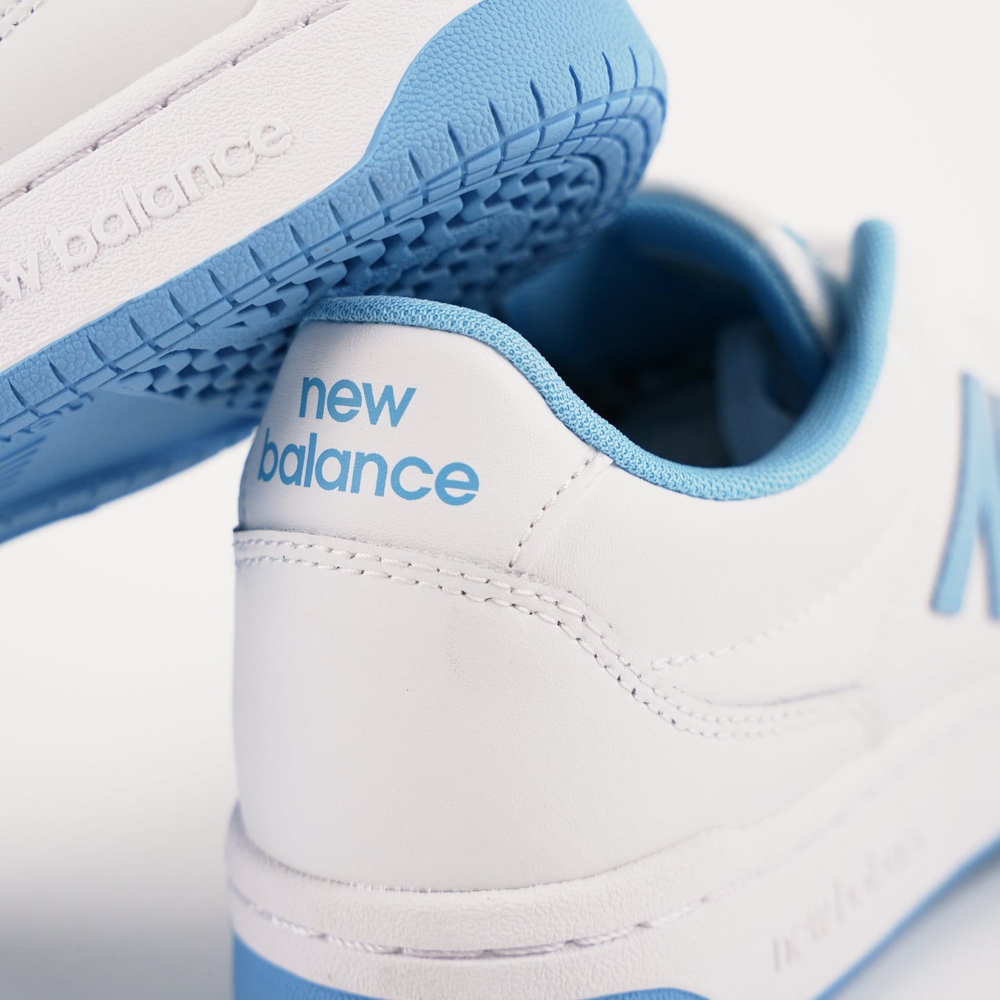 New Balance BB80 Men's Lifestyle Court Sneakers - White Blue Retro Athletic Design