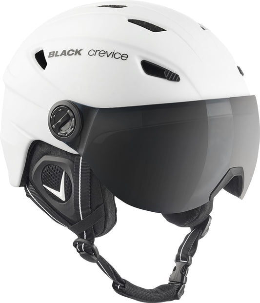 Black Crevice Silvetta Ski & Snowboard Helmet with Visor