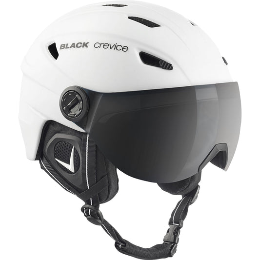 Black Crevice Silvetta Ski & Snowboard Helmet with Visor