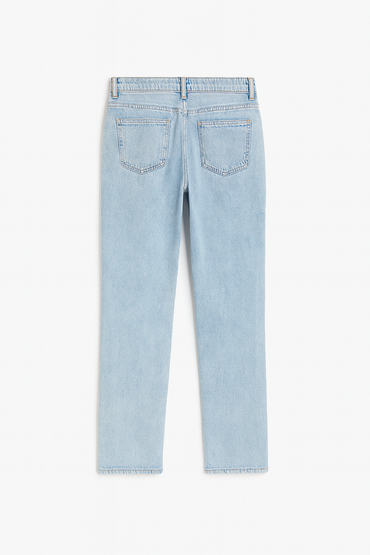 H&M Men's Tapered Regular Fit Stretch Denim Jeans - Light Blue