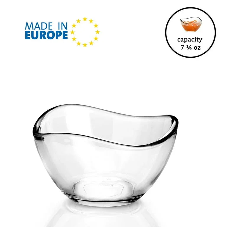 Crystalia Italy Collection – Elegant Glass Bowl Set - Gomix Brands Outlet