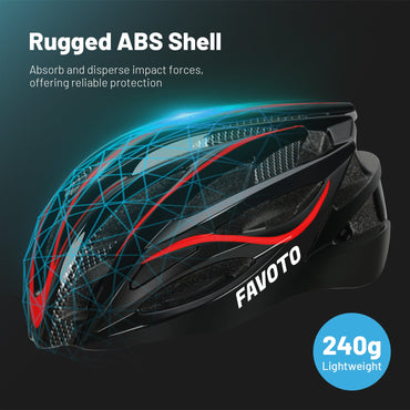 Adult Adjustable Bike Helmet with ABS Shell, EPS Foam Liner