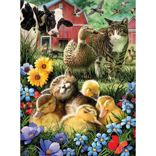 Charming Bits and Pieces A Little Cat Nap 300-Piece Jigsaw Puzzle - Gomix Brands Outlet