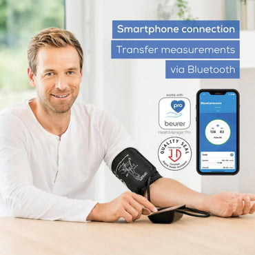 Beurer BM 54 Bluetooth Automatic Upper Arm Blood Pressure Monitor XL Display - Gomix Brands Outlet