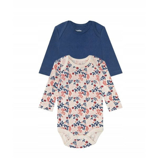 Lupilu Baby Long Sleeve Bodysuit 2-Pack 74/80 Organic Cotton
