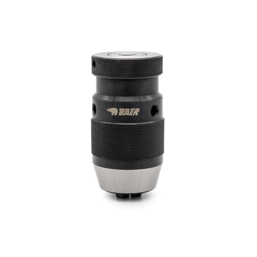 BAER High-Precision Keyless Drill Chuck: 0.008-0.51in Clamping, B16 Taper