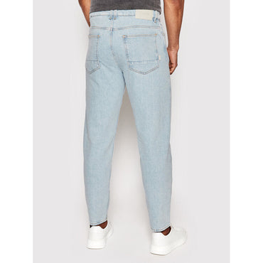 Men's BOSS Tatum 50473424 Blue Tapered Fit Jeans for Modern Style