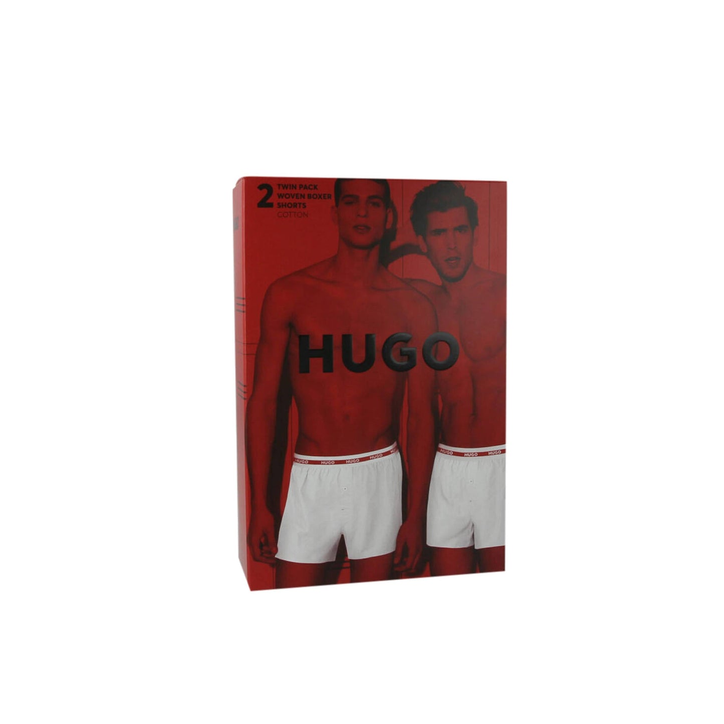 Hugo Bodywear Men's Woven Boxer Shorts 1-Pack - Classic Black Patterned - Gomix Brands Outlet