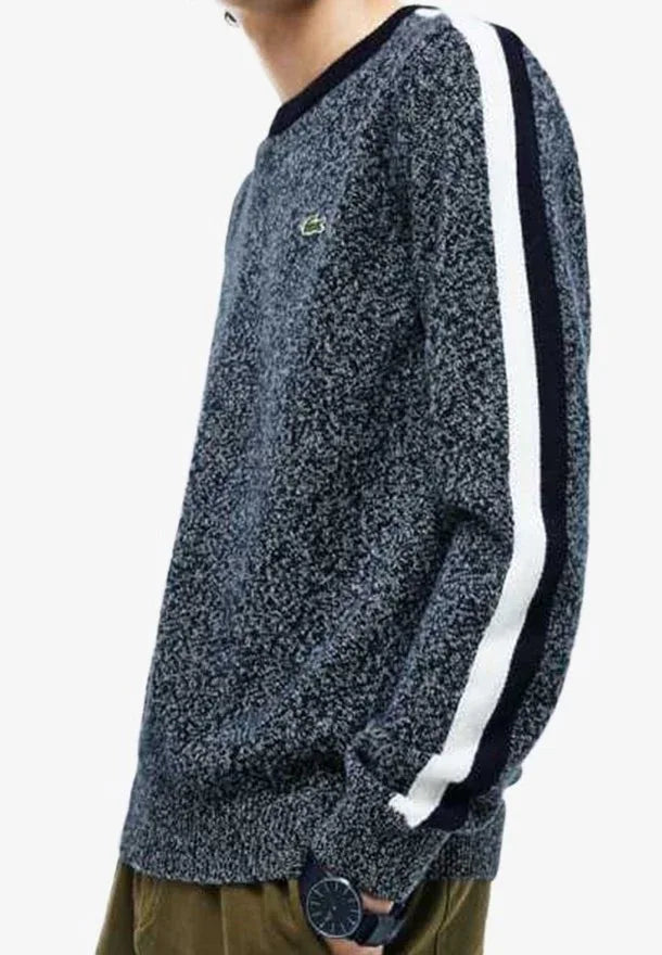 Lacoste Kid's Grey Wool Jumper - Comfortable Crew Neck Knitwear - Gomix Brands Outlet