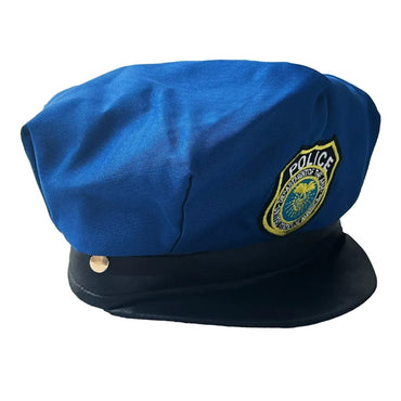 Kids' Police Officer Halloween Cosplay Costume Set: Dress-Up Outfit with Hat