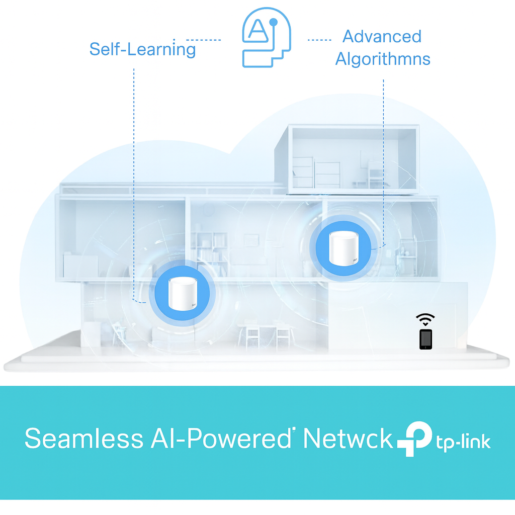 TP-Link Deco X1500 3‑Pack Mesh Wi‑Fi 6 Dual Gigabit Router