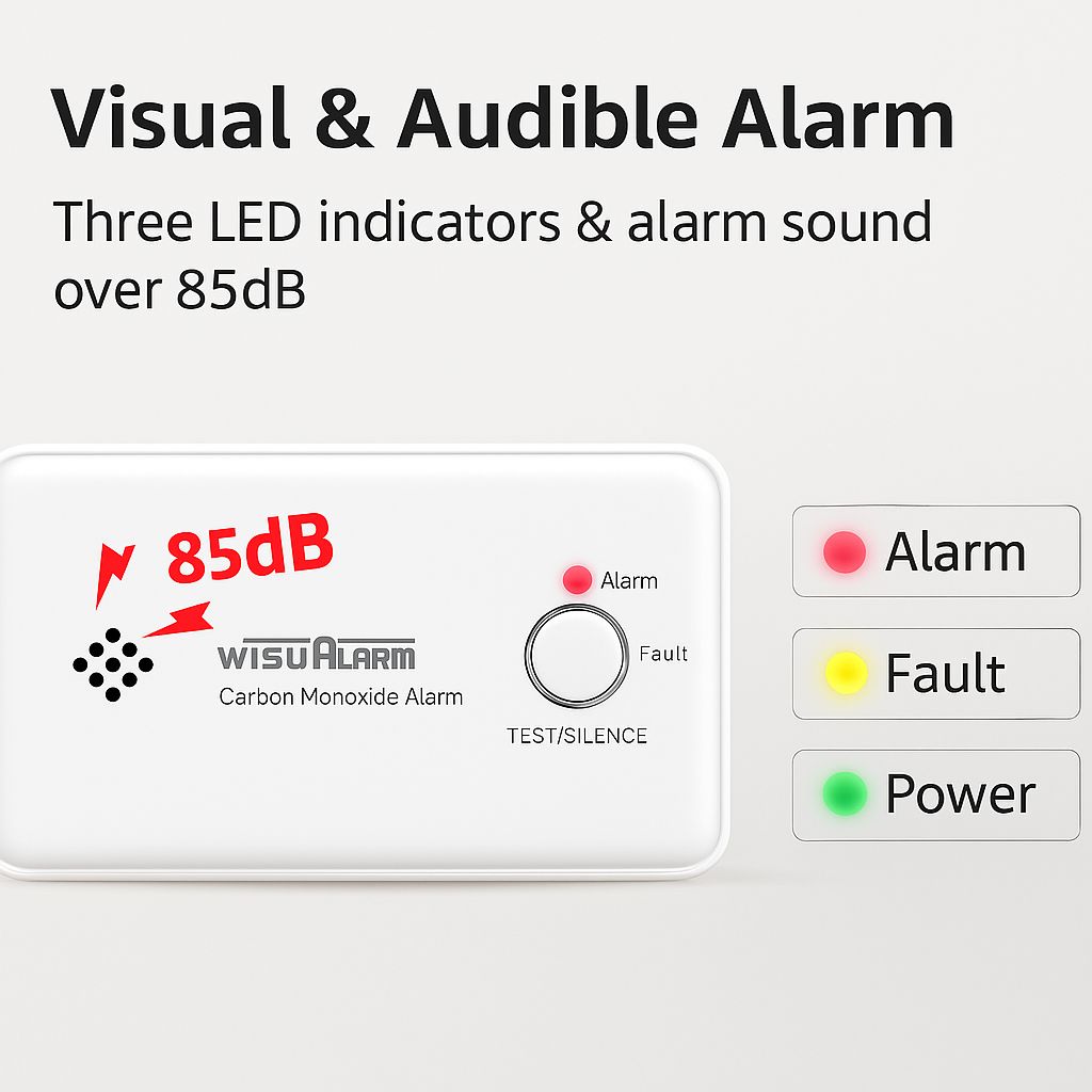 Wisualarm Carbon Monoxide Detector