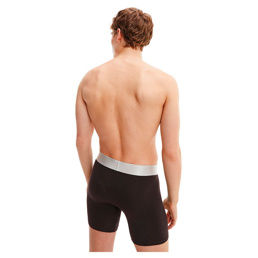 Calvin Klein Men's Steel Cotton 3-Pack Boxer Briefs – Black, Ultimate Comfort & Style