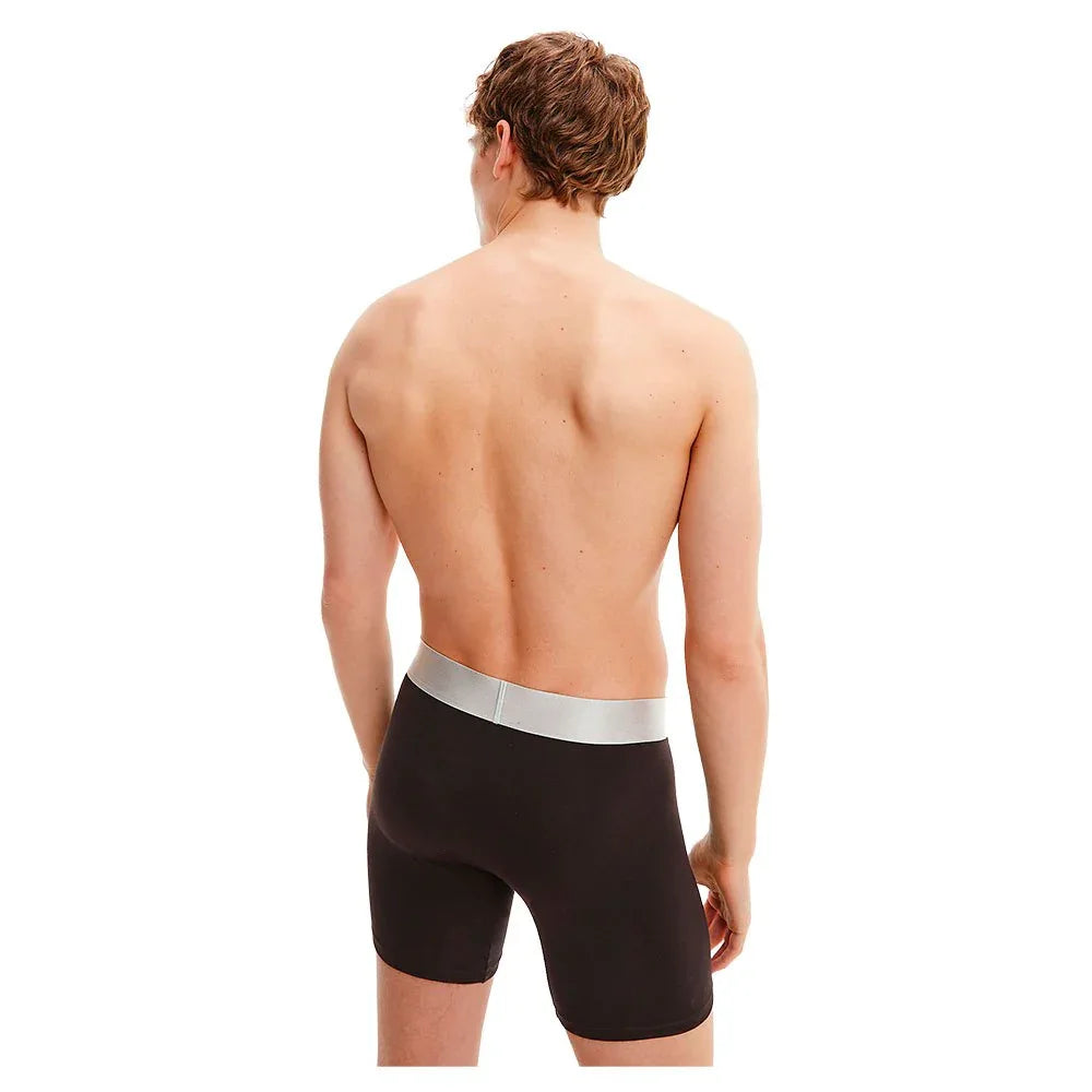 Calvin Klein Men's Steel Cotton 3-Pack Boxer Briefs – Black, Ultimate Comfort & Style - Gomix Brands Outlet