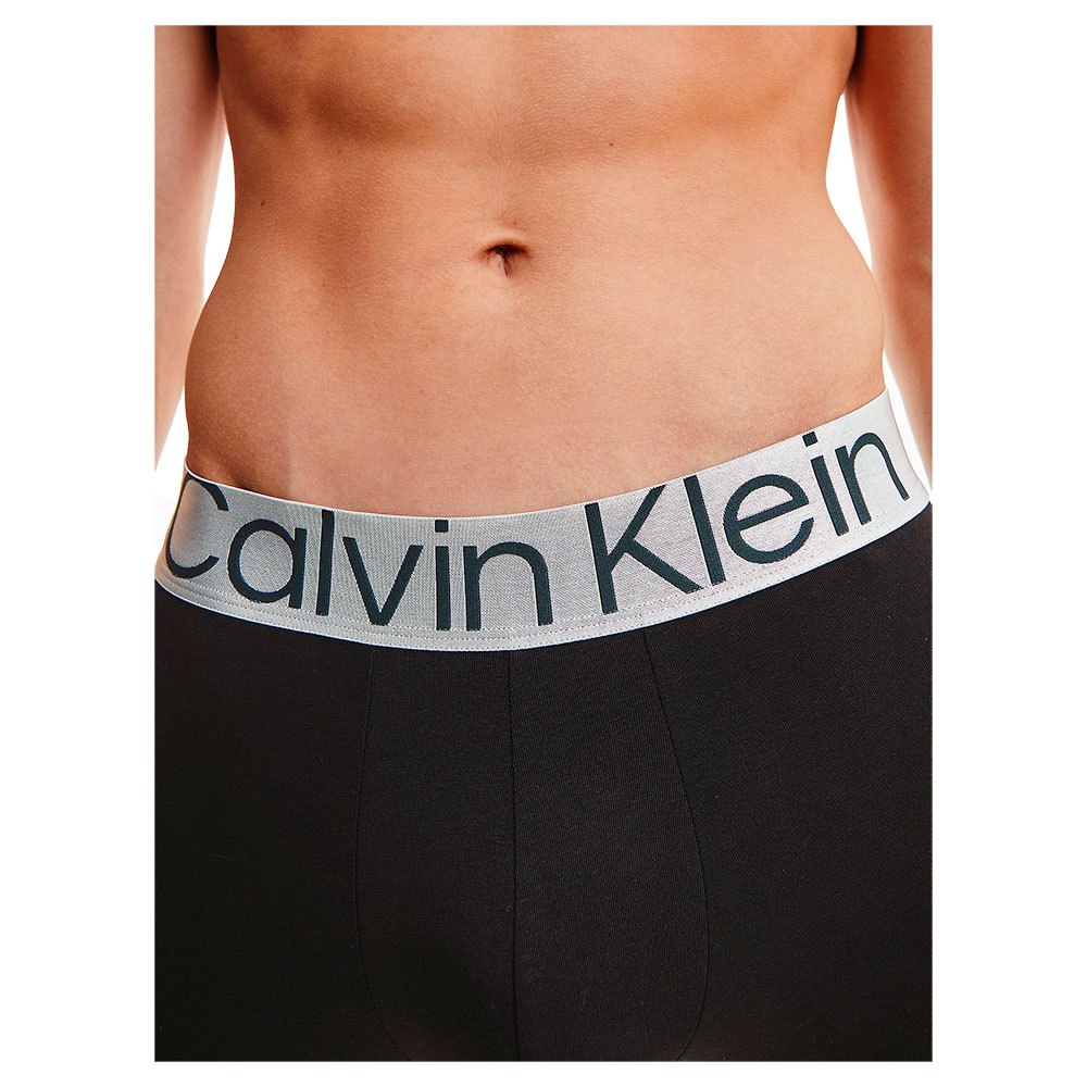 Calvin Klein Men's Steel Cotton 3-Pack Boxer Briefs – Black, Ultimate Comfort & Style