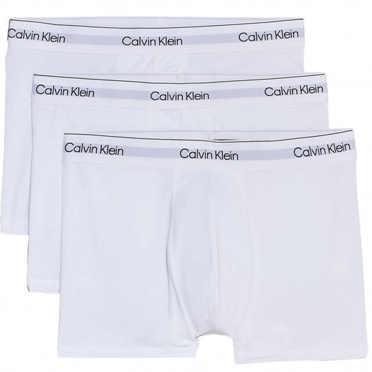 Calvin Klein Men's Classic White Cotton Stretch 3-Pack Boxer Briefs