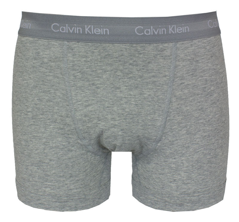 Calvin Klein 3-Pack Gray and Black Boxer Briefs with Signature Logo Band