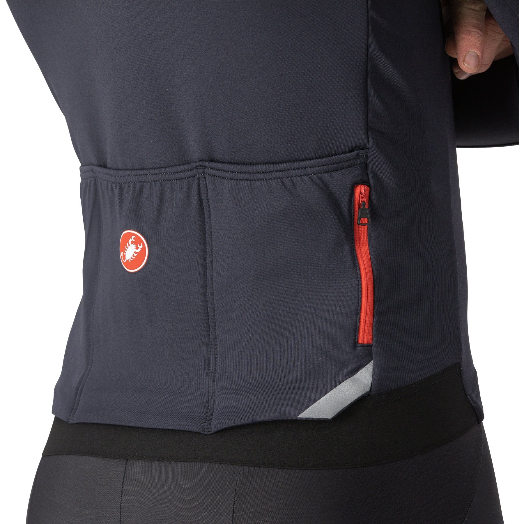 Castelli Men's Fly Long Sleeve Aero Cycling Jersey for Chilly Rides