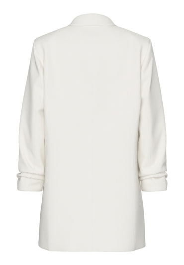 Pieces PCBOSELLA Elegant Women's Cloud Dancer White Tailored Blazer Three-Quarter Sleeves