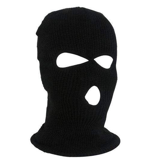 Warm Knitted 3-Hole Balaclava Ski Mask for Winter Outdoor Sports & Protection