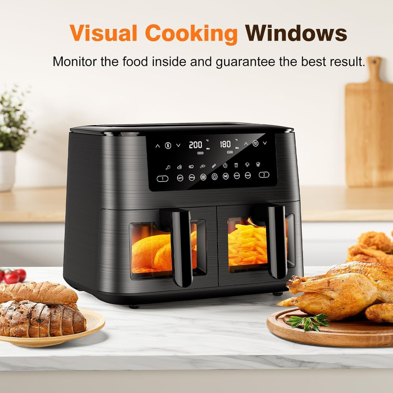 Cookwise AF2-40D06 Double Basket Air Fryer 9L Window 2570W
