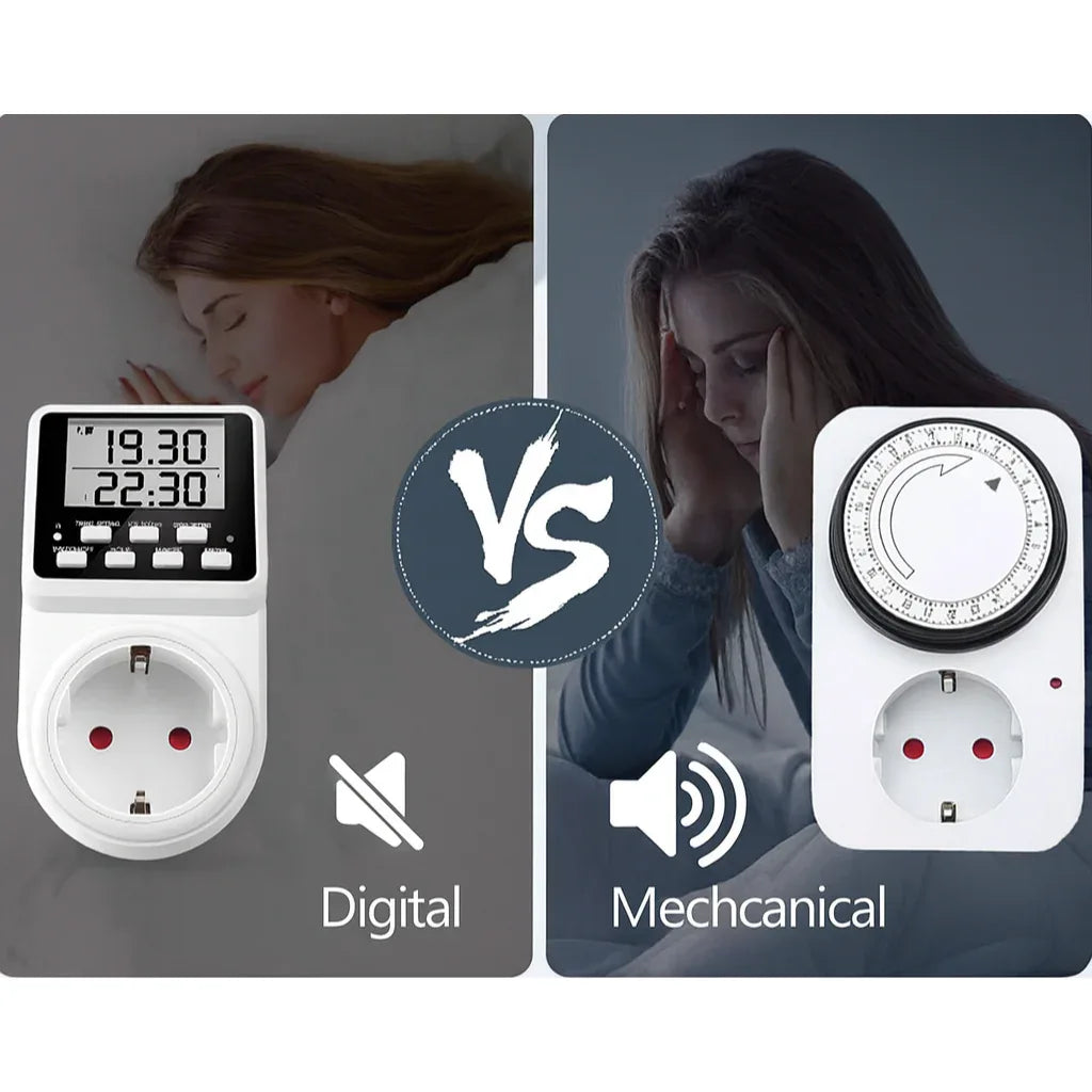 NOVKIT Digital Interval Timer Socket: Infinite Cycle, 3 Daily Programs, Countdown - Gomix Brands Outlet