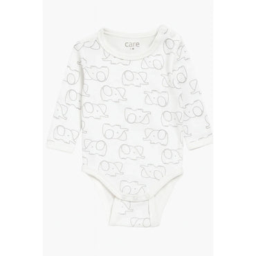 Newborn Long Sleeve Baby Bodysuits 2-Pack: Elephant & Star - Gomix Brands Outlet