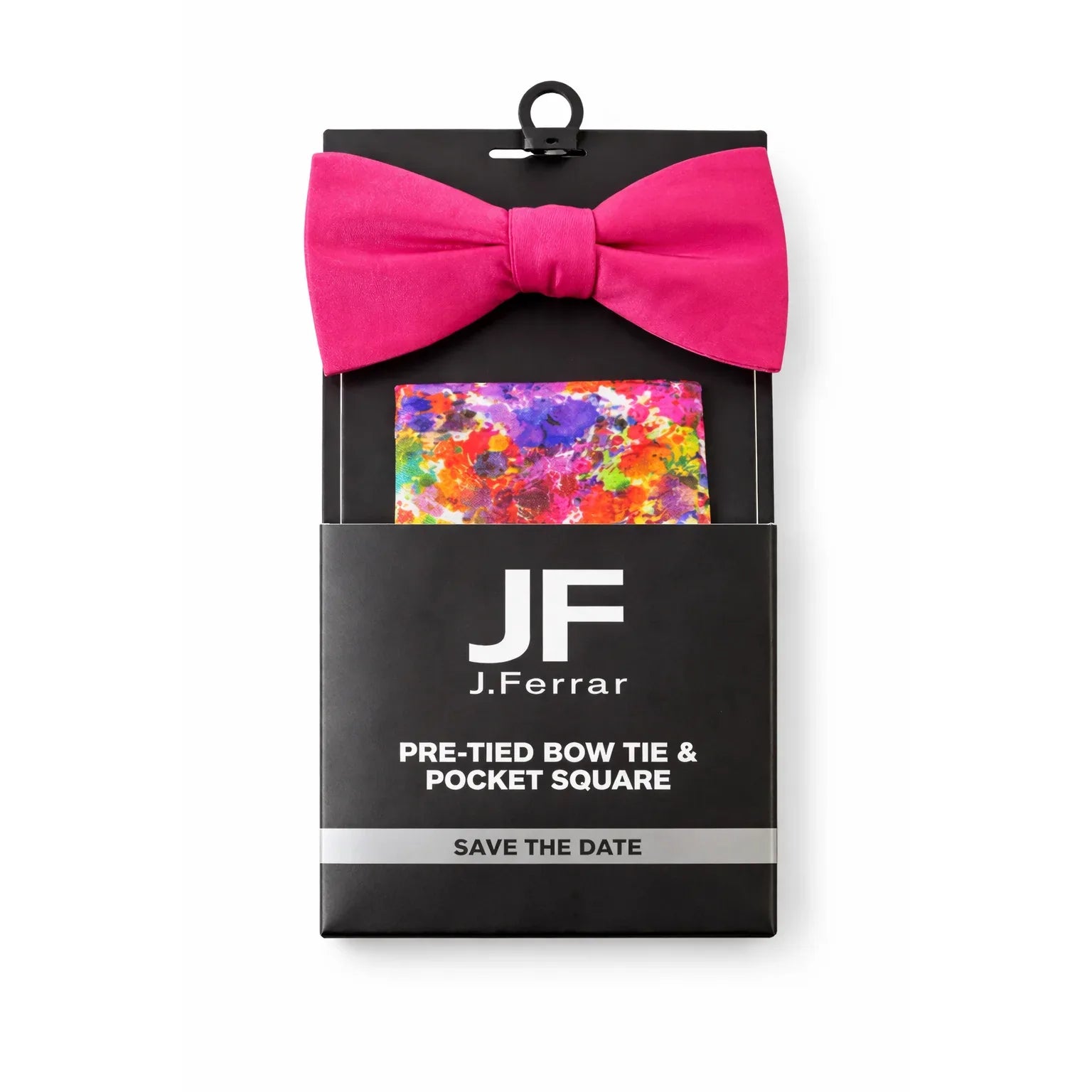 J.F FERRAR PRE-TIED BOW TIE AND POCKET SQUARE - Gomix Brands Outlet